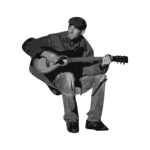 man playing guitar