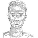 man face sketch 01 SVG