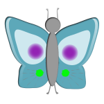 Blue butterfly image