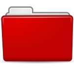 Red folder icon