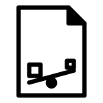 Template balance sheet icon