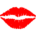 Vector clip art of lips