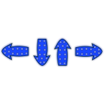 Blue arrows set