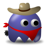 Game baddie cowboy vector image