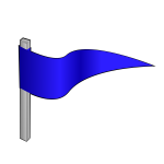 Simple flag on a pole vector