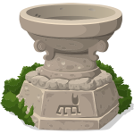 Stone shrine illustration