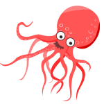 Red octopus