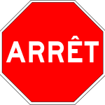 ARRÊT sign