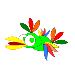 Cartoon parrot