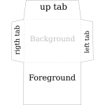 Vector graphics of envelope template