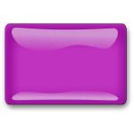 Gloss purple square button vector clip art