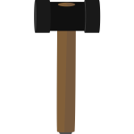 Vector illustration of club hammer