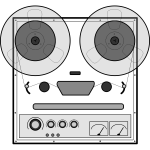 Tape recorder vector drawing