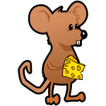 Mouse with cheese