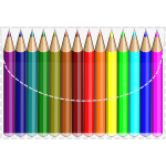 Coloring pencils vector image