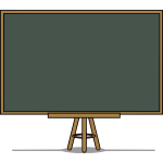 Vector clip art of blackboard