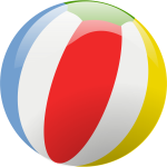 Vector illustration of beach ball