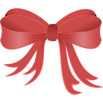 Red decorative ribbon