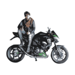 Motocycle rider