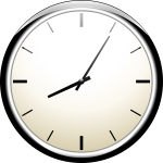 Analogue wall clock vector image