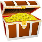 Treasure chest vector graphics