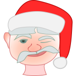 santa winking