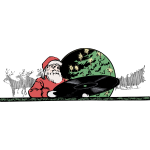 Santa and record