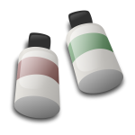 Bottles of dye ink