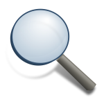 Magnifying glass vector image