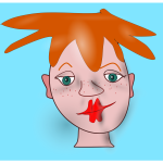 Shaded Cartoon Face