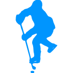 Hockey player silhouette