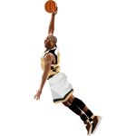 Basketball slamdunk vector illustration