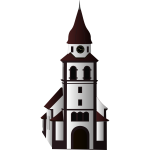 Vector image of chuch