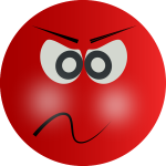 Red angry smiley