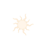 Pale sun vector image