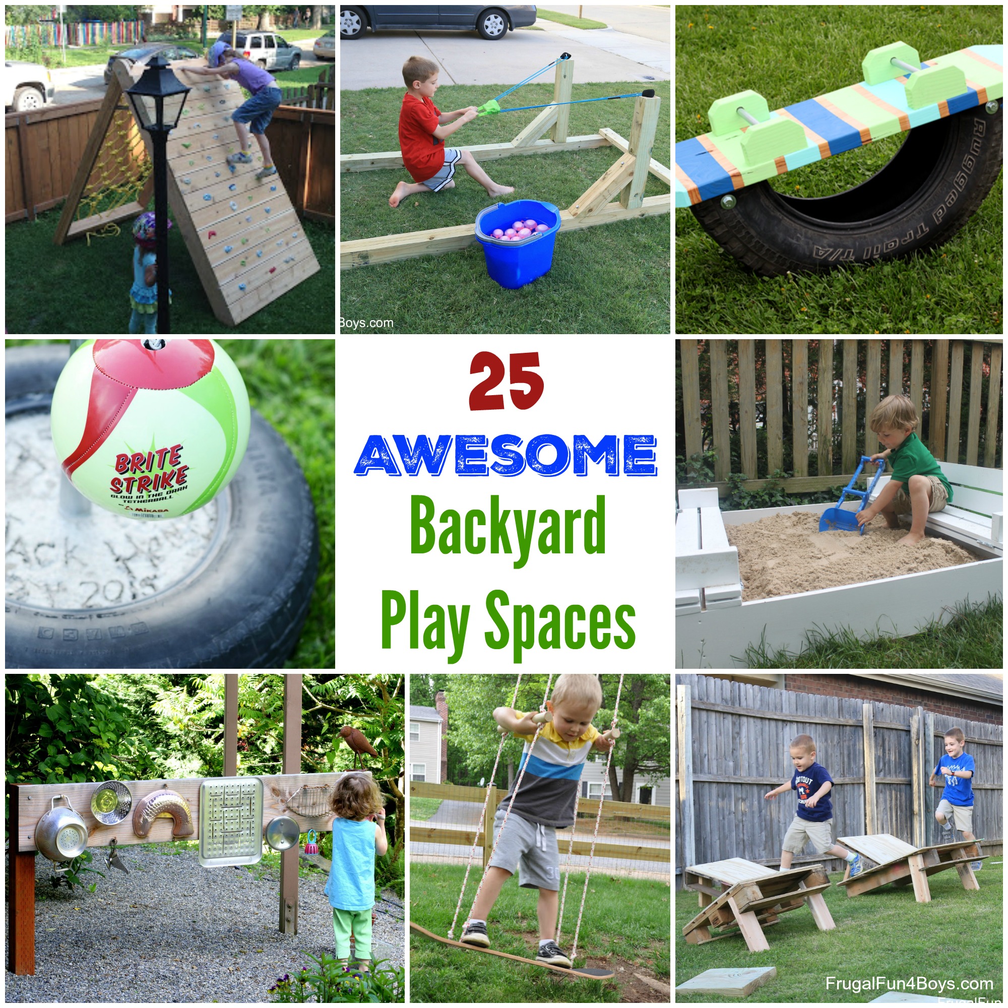 25 Awesome Backyard Play Spaces Build Climbing Structures