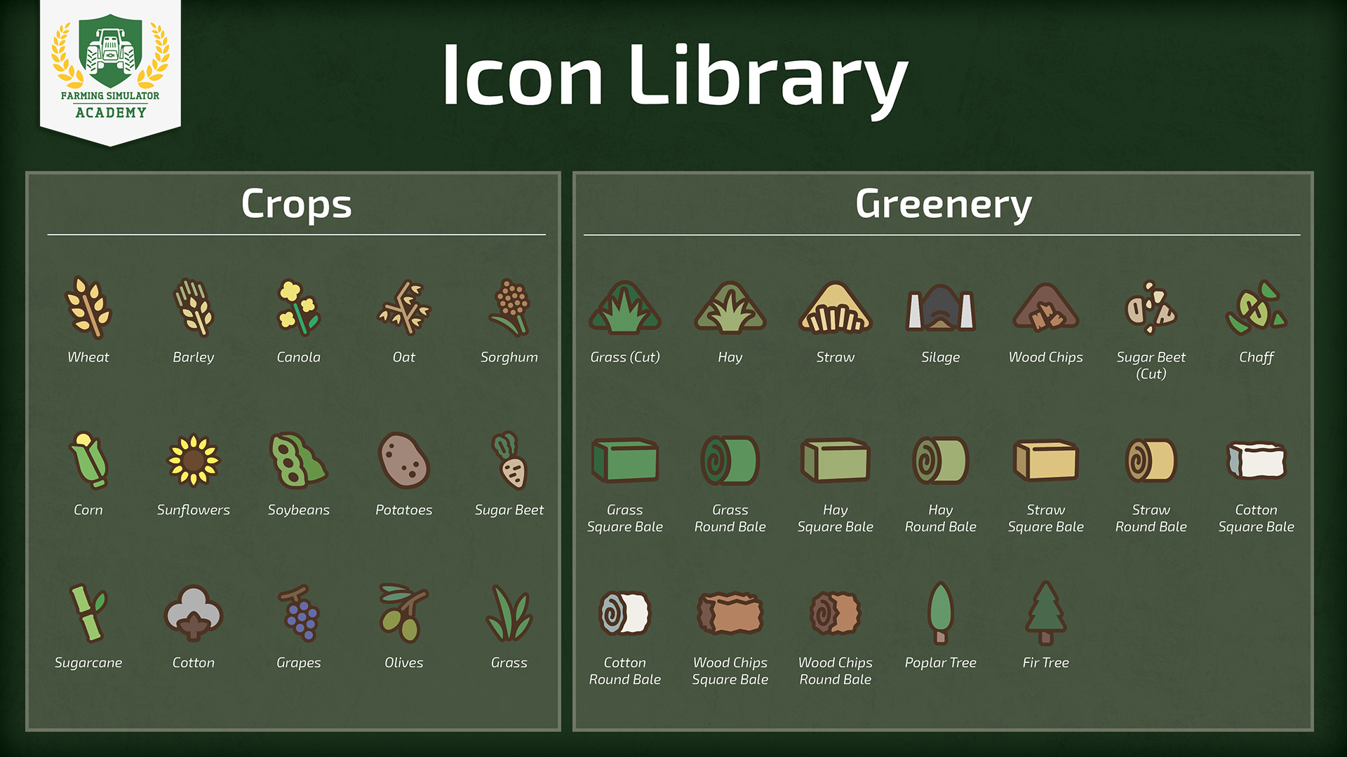 Farming Simulator 22 Crop Symbols Fs22 Crops Icons | Images and Photos ...