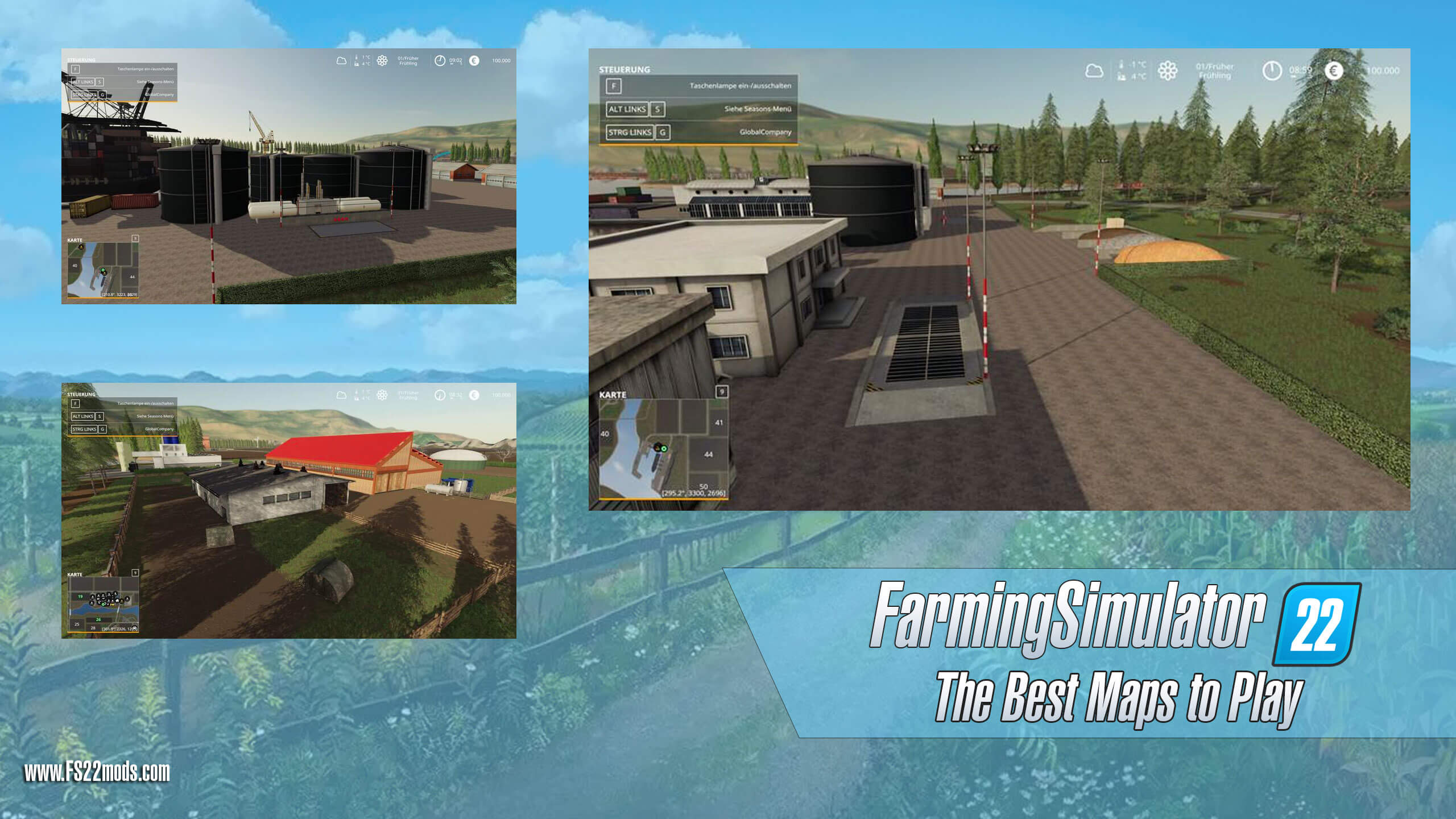 Best Maps to play on Farming Simulator 22 | FS22