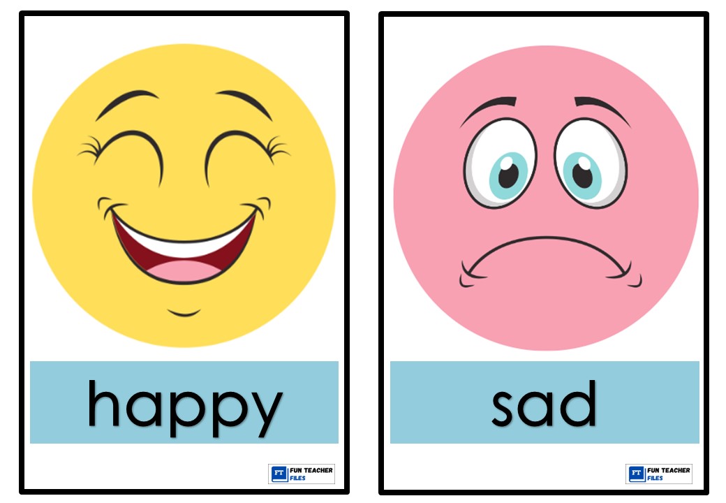 Happy Sad Flash Cards