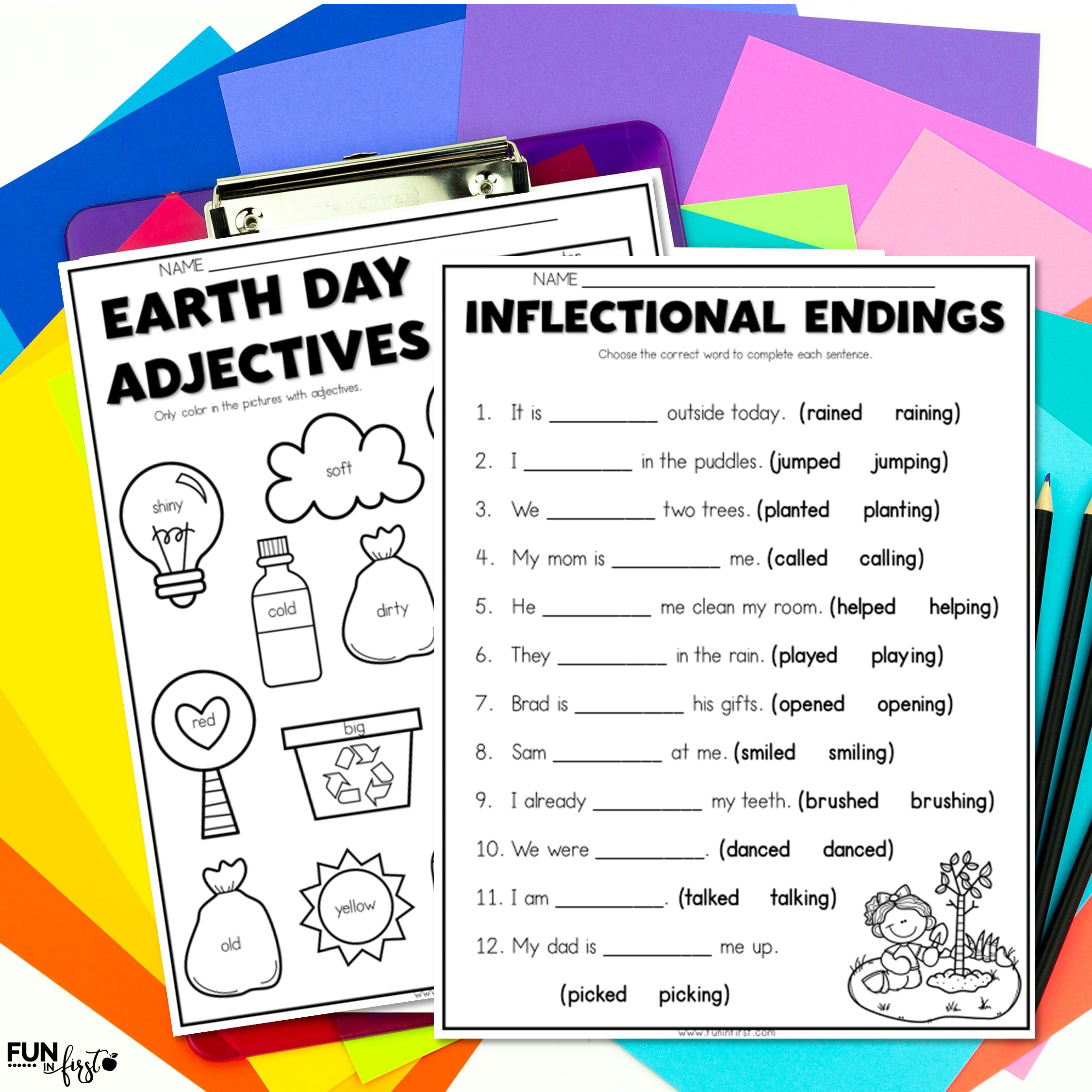 math & literacy worksheets