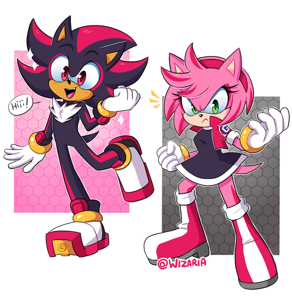 Sonic And Shadow And Amy