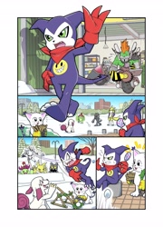 Size: 2944x4096 | Tagged: safe, artist:narome_and_levy, fictional species, gatomon, impmon, palmon, renamon, semi-anthro, bandai namco, digimon, 2024, andromon, angry, annoyed, bandanna, beelzemon, candy, clothes, comic, digital art, female, food, fur, gloves, licking, lollipop, male, motorcycle, scales, snow, snowball, snowball fight, tail, tongue, tongue out, unamused, vehicle, walking, workshop