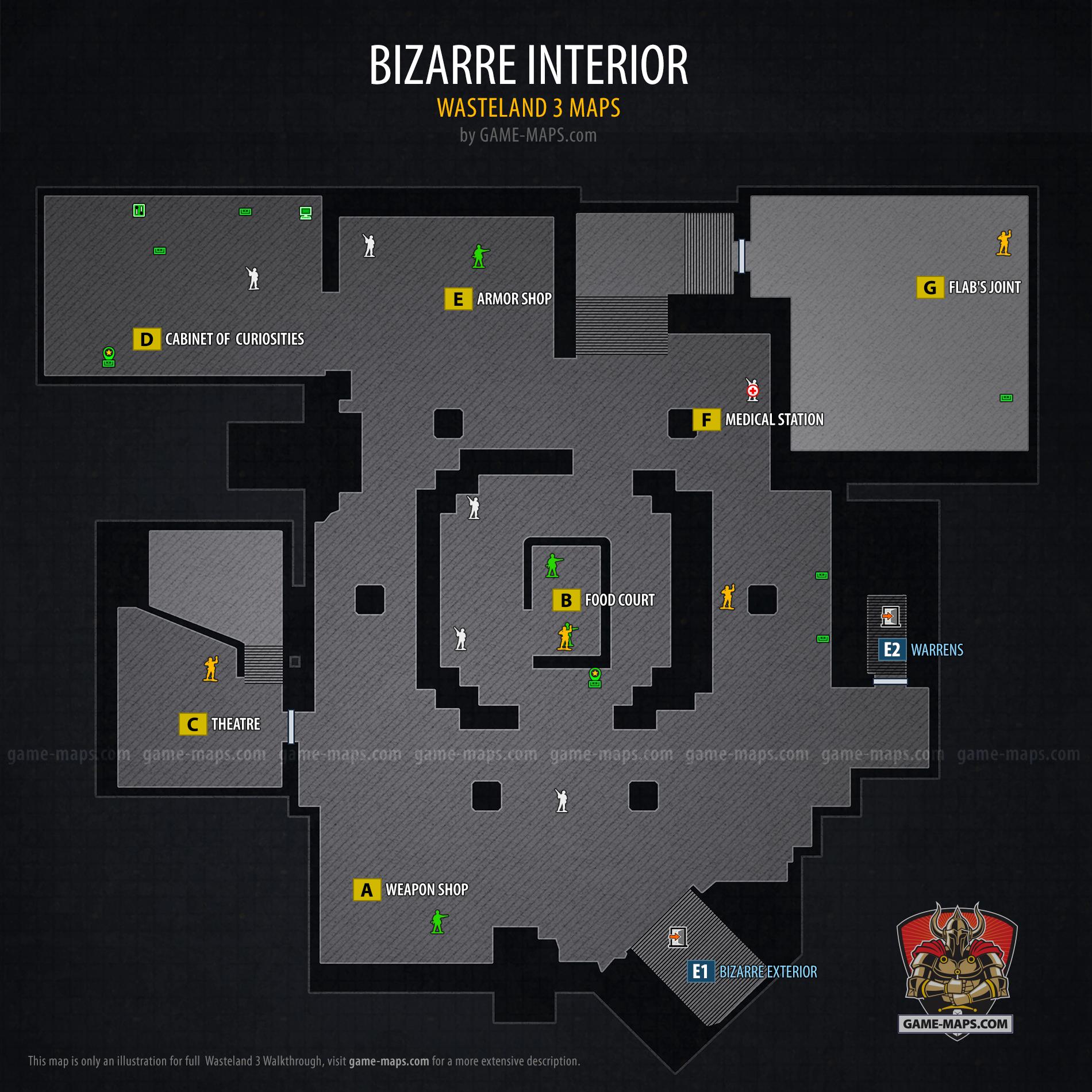 Bizarre Interior Map - Wasteland 3