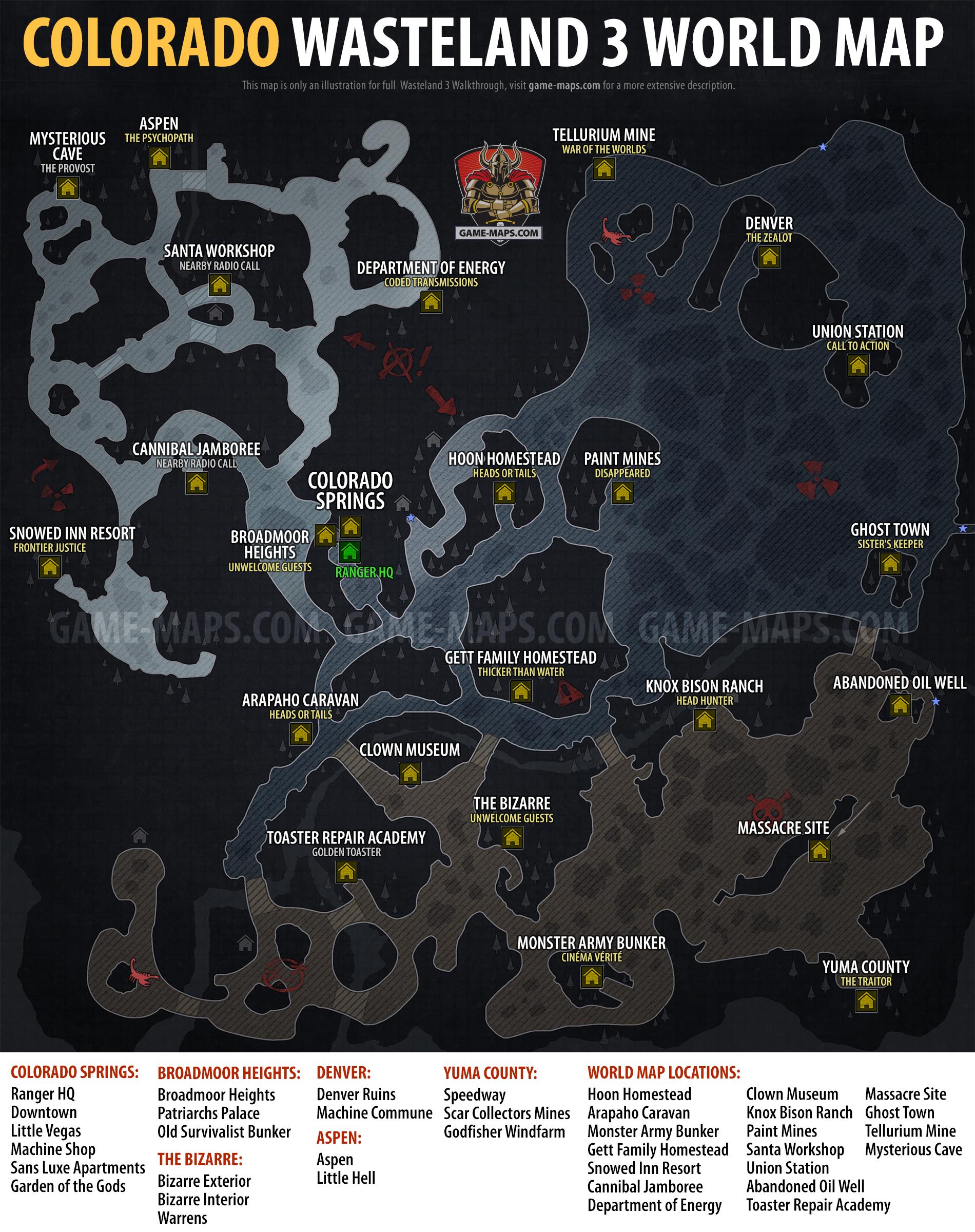 Colorado World Map Wasteland 3