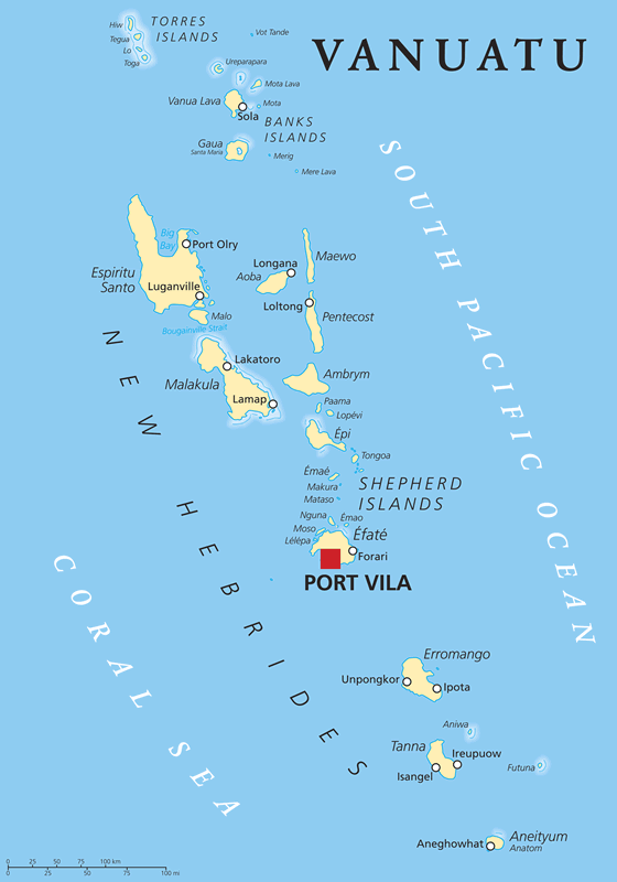 Vanuatu map