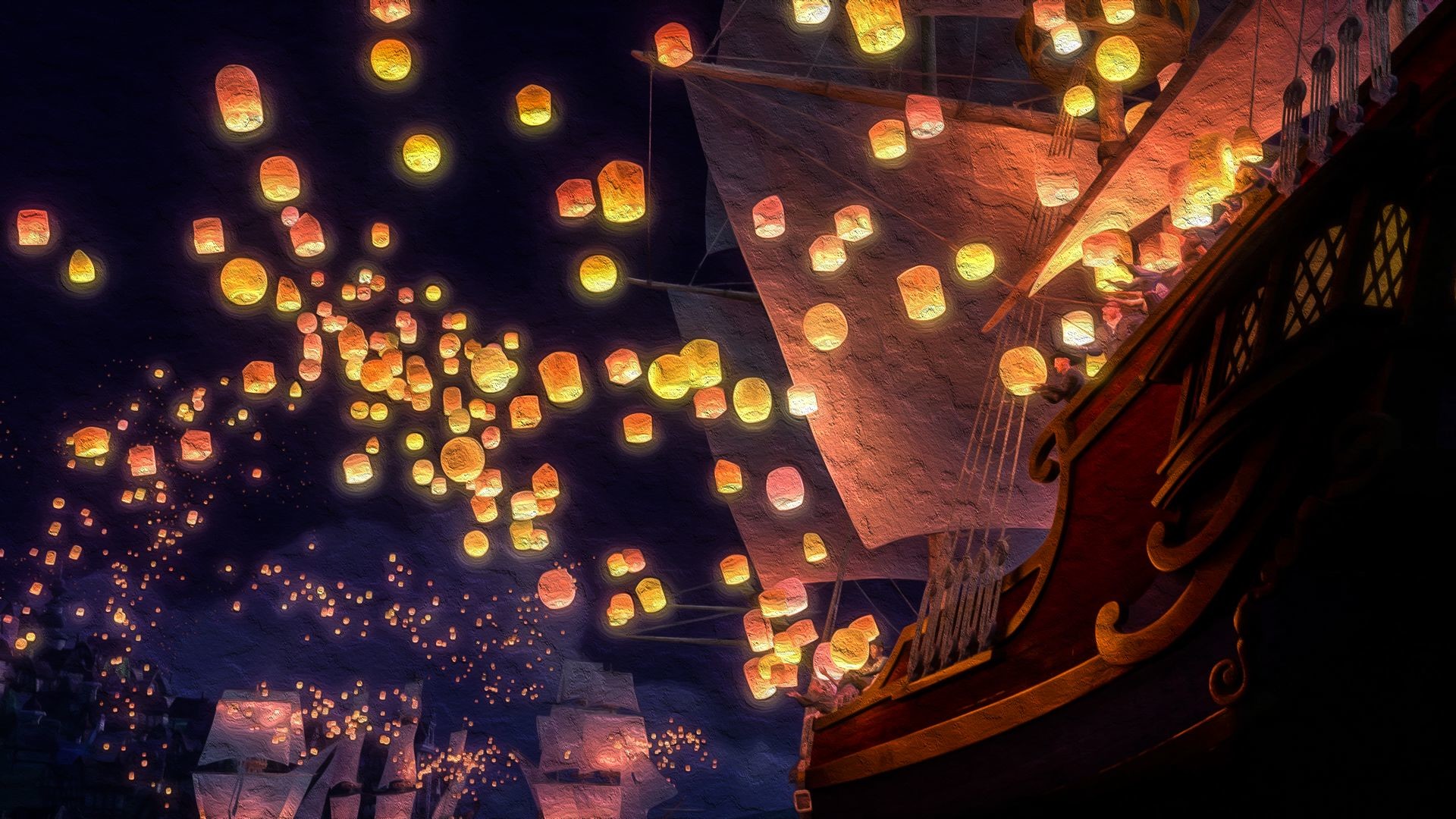 Tangled Floating Lanterns Desktop Wallpaper 74 Images 92220 | Hot Sex ...