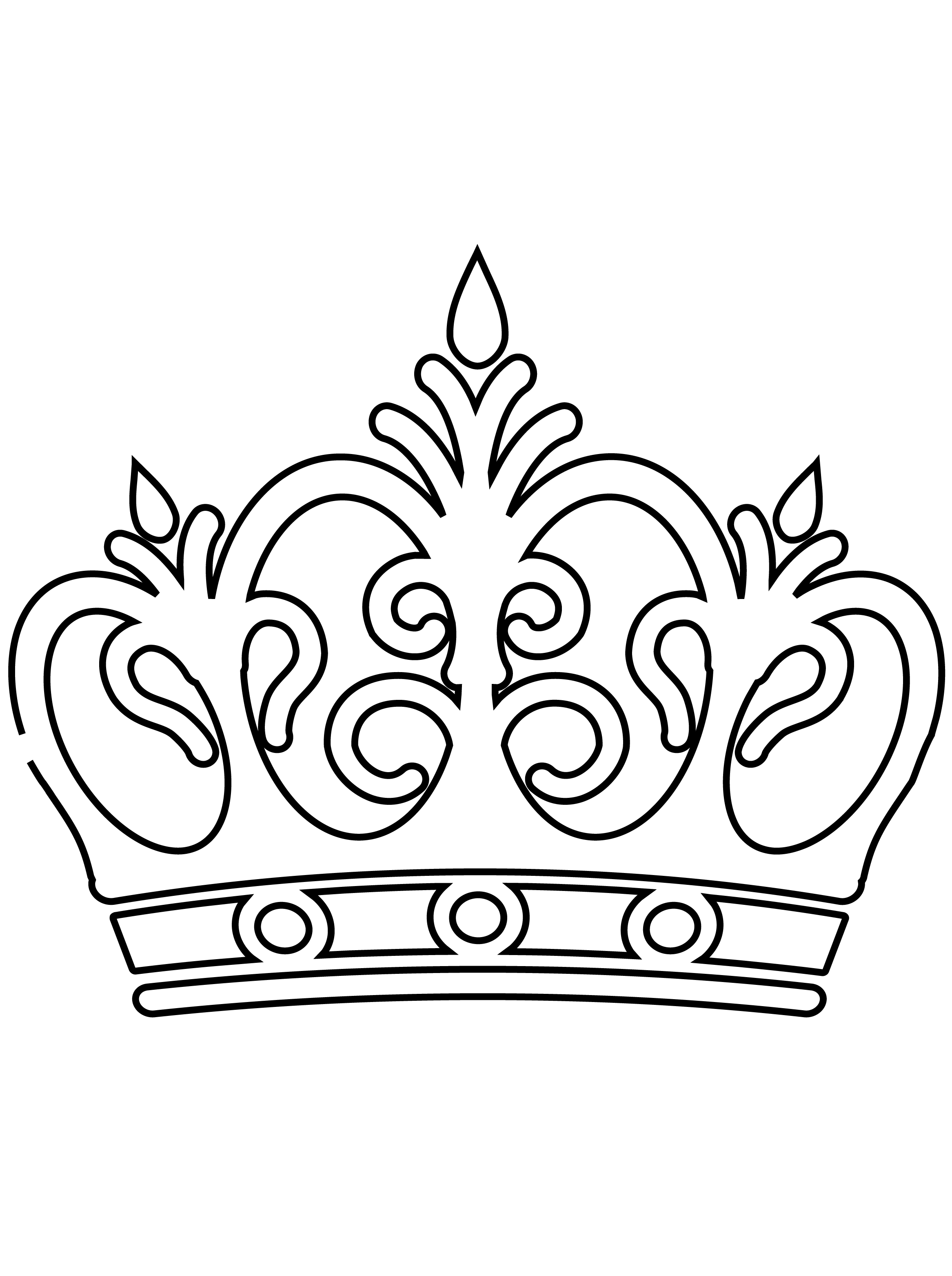 Crown Coloring Page Printable