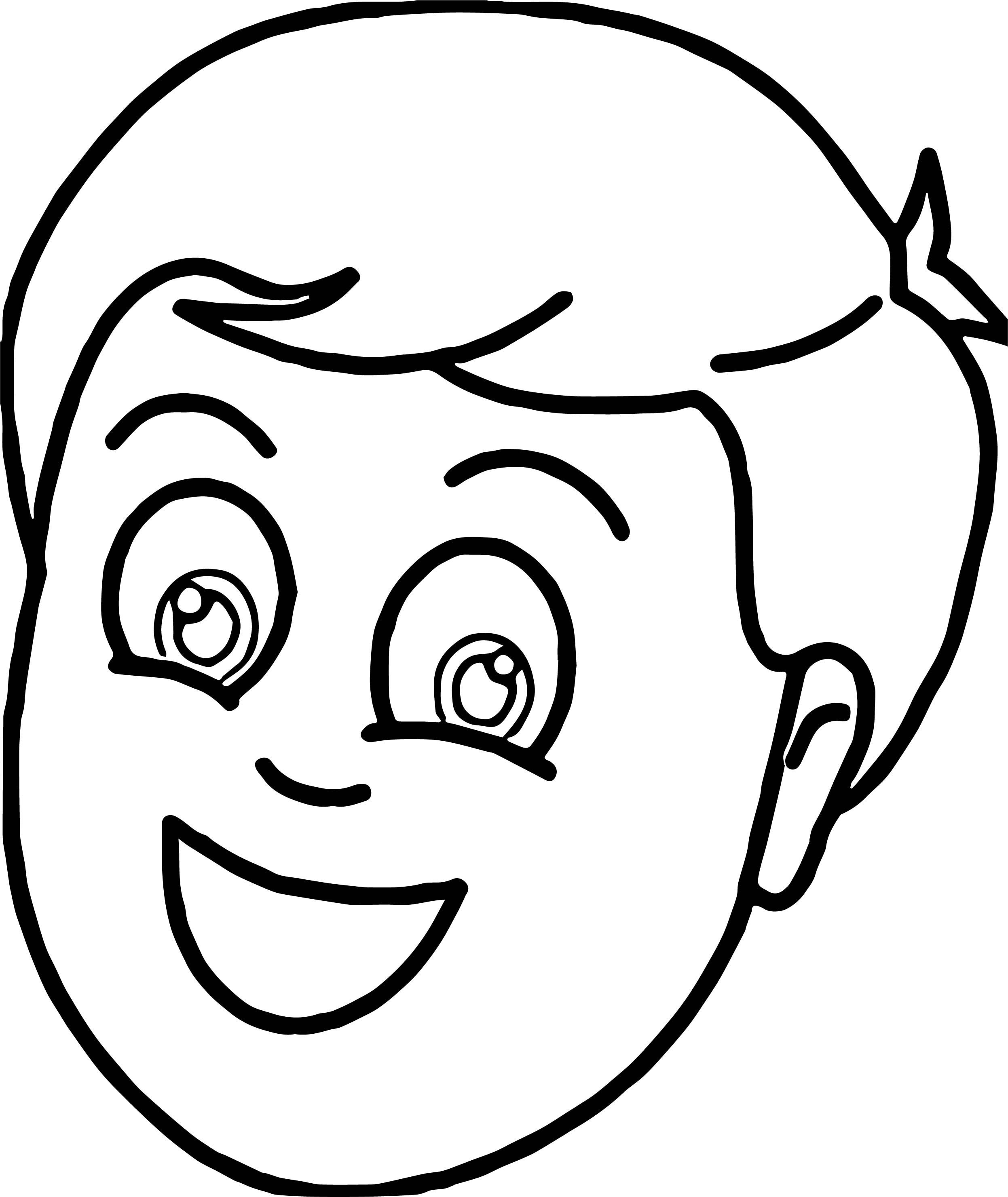 Face Blank Boy Coloring Template Outline Pages Printable Colouring Boys ...