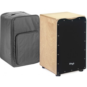 Stagg Cajon and Bag Set - Black Grain