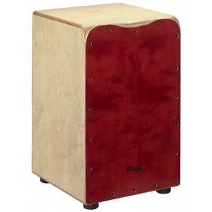 Stagg Cajon and Bag Set - Red Grain